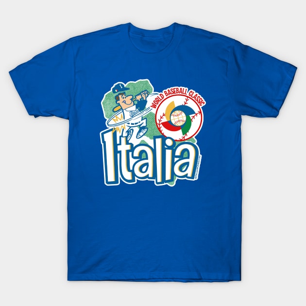 Italia Baseball 2023 World Baseball Classic T-Shirt by ItalianPowerStore